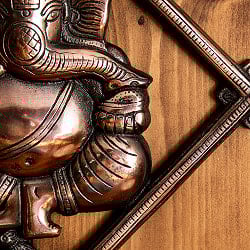 〔壁掛けタイプ〕インドの神様ウォールハンギング スクエア・ガネーシャ 30cm - サブ4