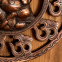 〔壁掛けタイプ〕インドの神様ウォールハンギング オーン・ガネーシャ 23cm - サブ4