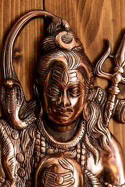 〔壁掛けタイプ〕インドの神様ウォールハンギング シヴァ 32cm - サブ2