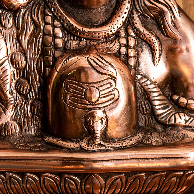 〔壁掛けタイプ〕インドの神様ウォールハンギング シヴァ 32cm 3 - 細部を見てみました。