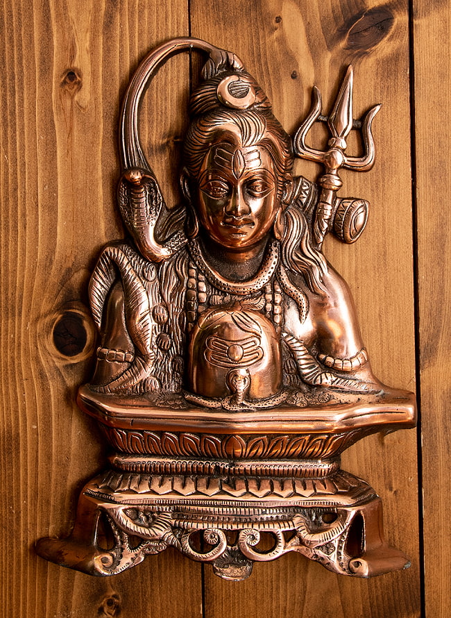〔壁掛けタイプ〕インドの神様ウォールハンギング シヴァ 32cm 1