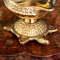 台座付き ディア・オイルランプ 直径約5cm 高さ約4.5cm - サブ3