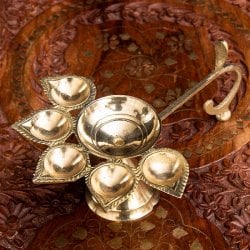 5口のオイルランプ&香立て(TI-RSDL-1596)