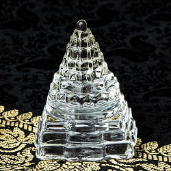 インドの神様 ガラス製ペーパーウェイト カチュワ・ヤントラ - 高さ5cm - サブ2