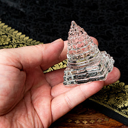 インドの神様 ガラス製ペーパーウェイト カチュワ・ヤントラ - 高さ6cm - サブ5