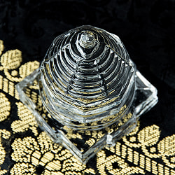 インドの神様 ガラス製ペーパーウェイト カチュワ・ヤントラ - 高さ4.5cm - サブ2