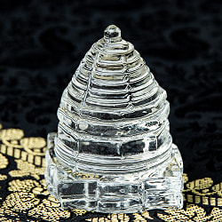 インドの神様 ガラス製ペーパーウェイト カチュワ・ヤントラ - 高さ4.5cm - サブ3