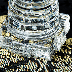 インドの神様 ガラス製ペーパーウェイト カチュワ・ヤントラ - 高さ4.5cm - サブ4