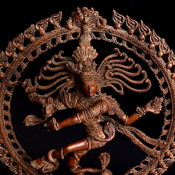 ブラス製 アンティーク調ナタラジ（ダンシング・シヴァ） 約51cm - サブ2