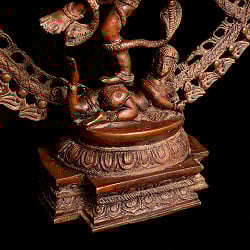 ブラス製 アンティーク調ナタラジ（ダンシング・シヴァ） 約51cm - サブ5