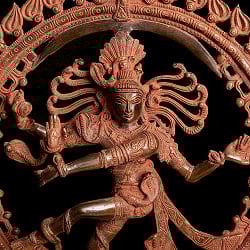 ブラス製 アンティーク調ナタラジ（ダンシング・シヴァ） 約51.5cm - サブ2