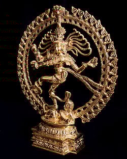 ブラス製 ダンシング・シヴァ　ナタラジ 約52cm - サブ3