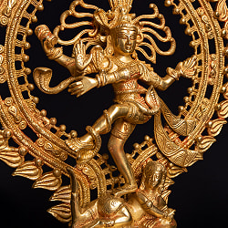 ブラス製 ダンシング・シヴァ　ナタラジ 約49.5cm - サブ4