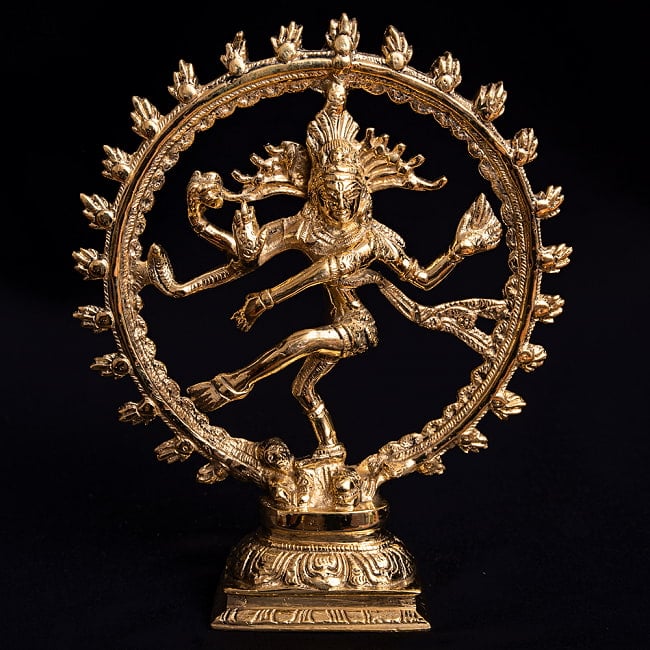 ダンシング・シヴァ（約23.5cm）の写真1枚目です。全体写真ですシヴァ,シヴァ像,神様像,ナタラジ,ヒンドゥー教,ナタラージャ,パシュパティ