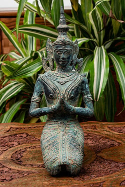 ラーマとシータ インドネシアの神様像 - 32cmの写真