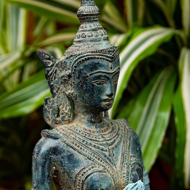 インドネシアの神様像 シータ - 32cm 4 - アンティーク加工がされています。