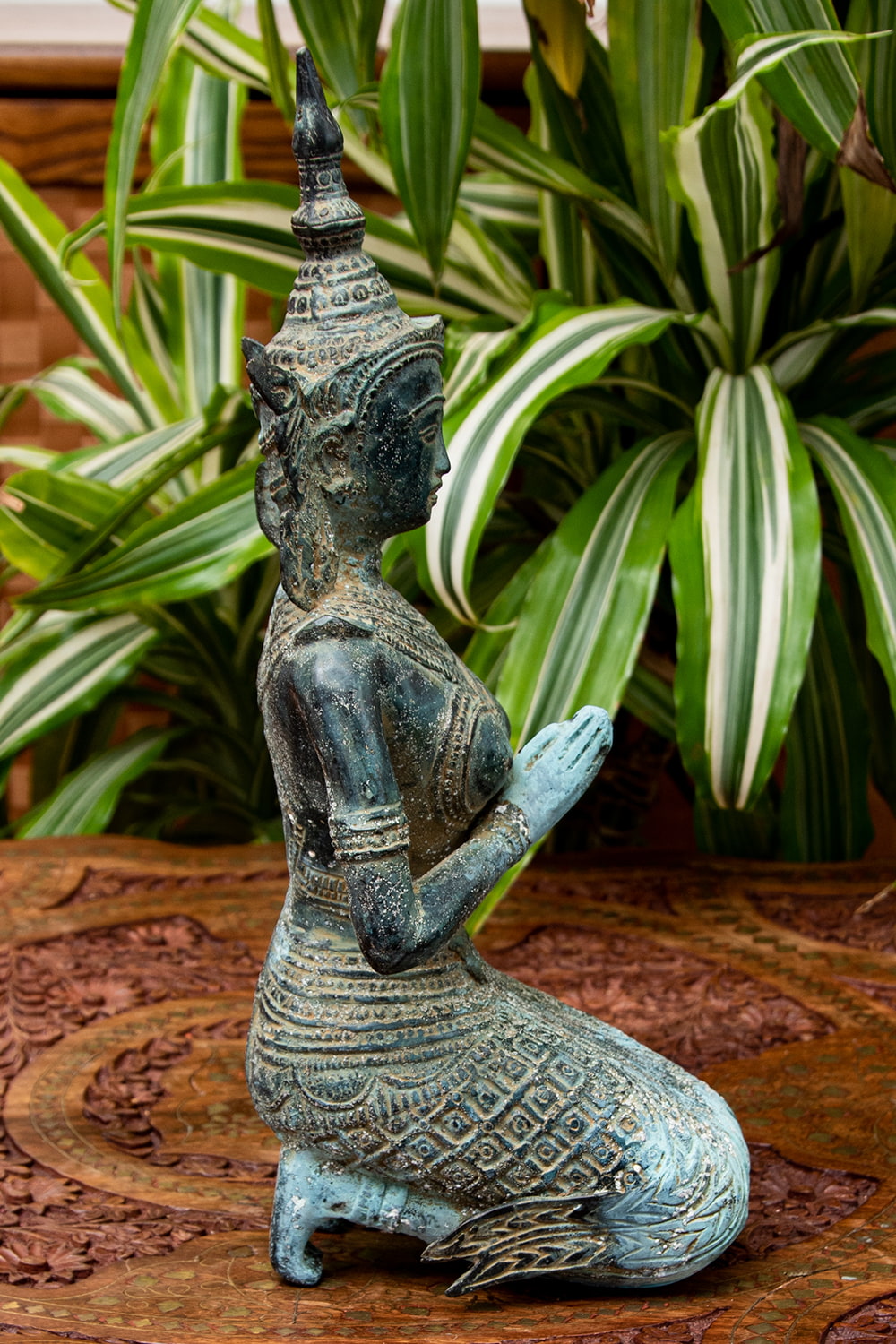 送料無料 神様像 インドネシア バリ ラーマ インドネシアの神様像 32cm シータ 置物 エスニック アジア 雑貨 ホビー、カルチャー 美術品  東洋彫刻
