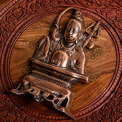 〔壁掛けタイプ〕インドの神様ウォールハンギング シヴァ 24cm - サブ3