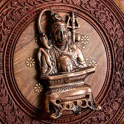 〔壁掛けタイプ〕インドの神様ウォールハンギング シヴァ 24cm - サブ4
