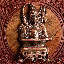 〔壁掛けタイプ〕インドの神様ウォールハンギング シヴァ 24cmの商品写真