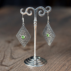 金属製のピアススタンド　シルバー - サブ5