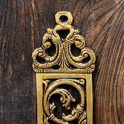 ブラス製 壁掛けオイルランプ/キャンドルホルダー ベル付き - [高さ：約32cm] - サブ4