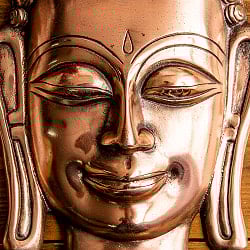 〔壁掛けタイプ〕ブッダ フェイス 39cm インドの神様ウォールハンギング - サブ2