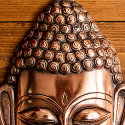 〔壁掛けタイプ〕ブッダ フェイス 39cm インドの神様ウォールハンギング - サブ3