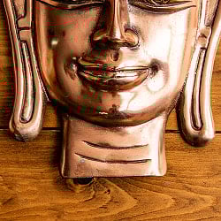 〔壁掛けタイプ〕ブッダ フェイス 39cm インドの神様ウォールハンギング - サブ4