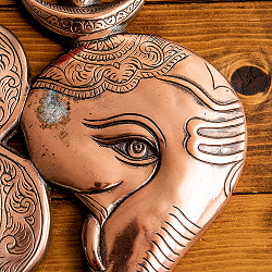 〔壁掛けタイプ〕オーン・ガネーシャ 31cm インドの神様ウォールハンギング - サブ2