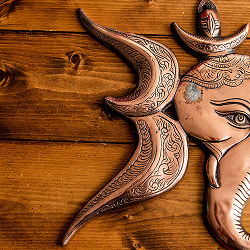 〔壁掛けタイプ〕オーン・ガネーシャ 31cm インドの神様ウォールハンギング - サブ3