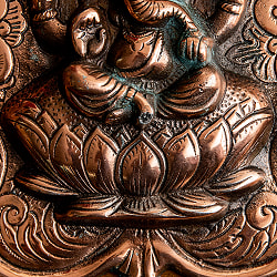 〔壁掛けタイプ〕リーフ・ガネーシャ 38cm インドの神様ウォールハンギング - サブ3