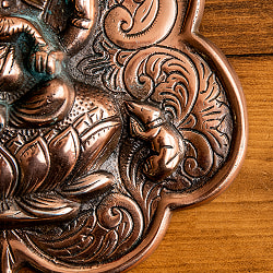 〔壁掛けタイプ〕リーフ・ガネーシャ 38cm インドの神様ウォールハンギング - サブ5