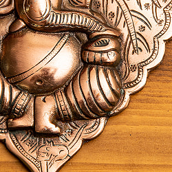〔壁掛けタイプ〕リーフ・ガネーシャ 22.5cm インドの神様ウォールハンギング - サブ5