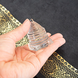 インドの神様 ガラス製ペーパーウェイト カチュワ・ヤントラ - 高さ4.8cm - サブ5