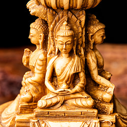 ストゥーパと四面ブッダ像[22.5cm] - サブ3