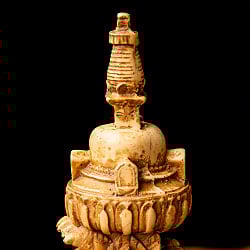 ストゥーパと四面ブッダ像[22.5cm] - サブ4