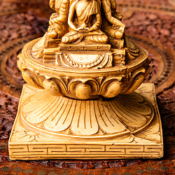 ストゥーパと四面ブッダ像[22.5cm] - サブ5