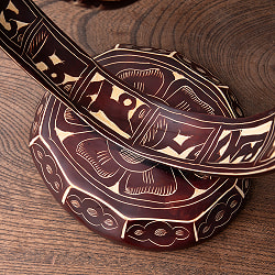 手彫り模様のインドの神様 - タントラ シャクティ [約25.5cm×20cm × 12cm] - サブ4