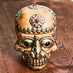 頭蓋骨杯 カパラ [約14cm×11cm×13.5cm] - サブ3