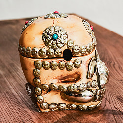 頭蓋骨杯 カパラ [約14cm×11cm×13.5cm] - サブ5