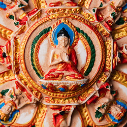 〔壁掛けタイプ〕立体曼荼羅 釈迦陀如来曼荼羅 [約11.7cm×11.7cm×2cm] - サブ3