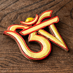 ネパールのアンティーク壁掛け チベタン・オーン 幅約11.5cm - サブ2