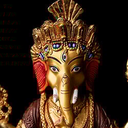 大聖歓喜天（ガネーシャ） 銅造鍍金仕上げ - 23.5cm - サブ2