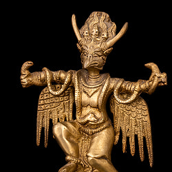 霊鳥ガルーダ像　美しいブラス製〔約20cm×約11.5cm 約7.2cm 約1256g〕 - サブ4