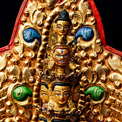 【1点物】千手千眼観音菩薩立像 銅造鍍金仕上げ ネパール製 高さ：36.5cm程度 2.1kg - サブ5