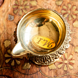 台座付き ディア・オイルランプ 直径約5.5cm 高さ約5.5cm - サブ2