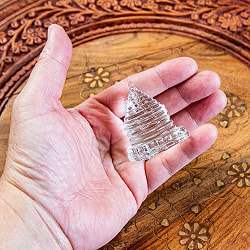 インドの神様 ガラス製ペーパーウェイト カチュワ・ヤントラ 高さ：約5cm - サブ5