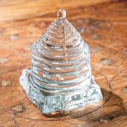 インドの神様 ガラス製ペーパーウェイト カチュワ・ヤントラ 高さ:約5cm