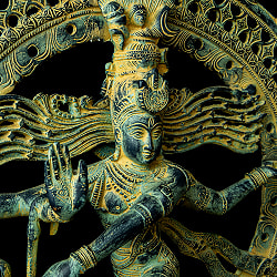 【1点もの】ダンシング・シヴァ アンティーク仕上げ 60cm - サブ4